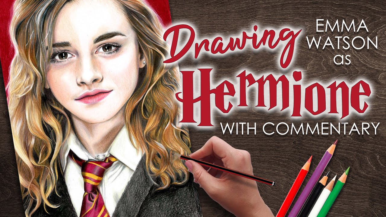 Drawing EMMA WATSON as ✨HERMIONE GRANGER!✨ | Harry Potter
