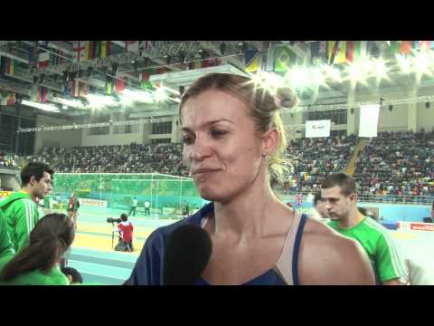 Istanbul 2012 Mixed Zone: Natallia Dobrynska UKR