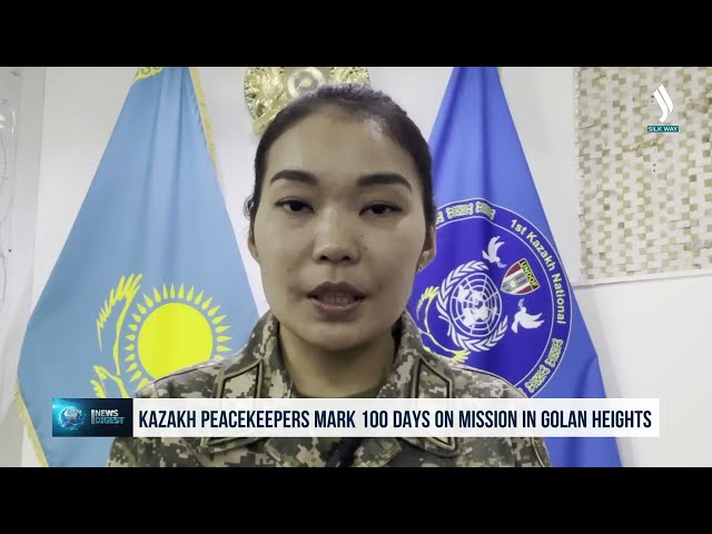 Kazak barışı koruma güçleri Golan tepeleri'ndeki görevlerinin 100. gününü kutluyor