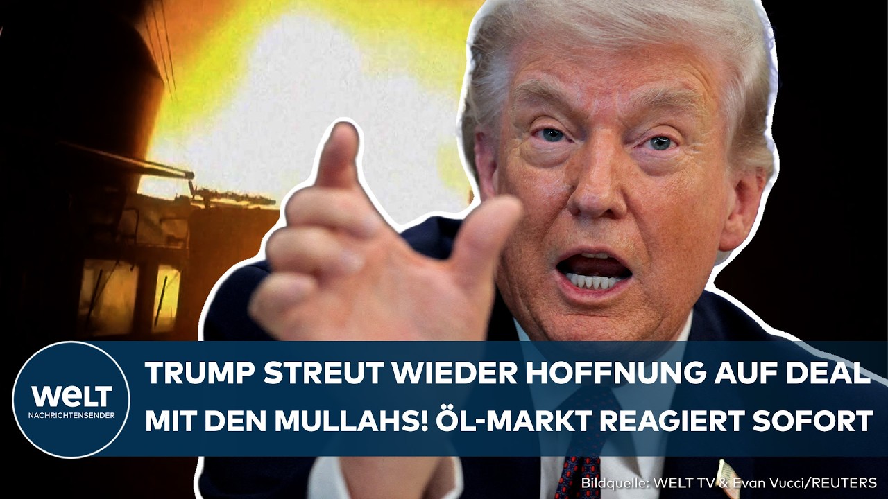 IRAN-KRIEG: Trump streut wieder Hoffnung auf Deal mit Mullahs – Öl-Markt reagiert sofort