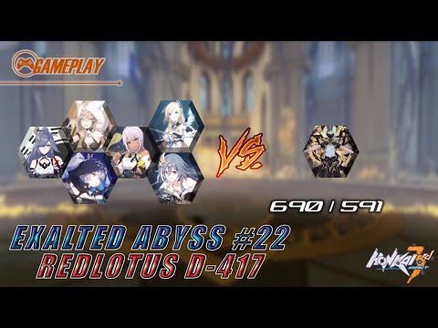 Gameplay Exalted Abyss #22 - RedLotus D417 vs. False God Otto | Honkai Impact 3 SEA