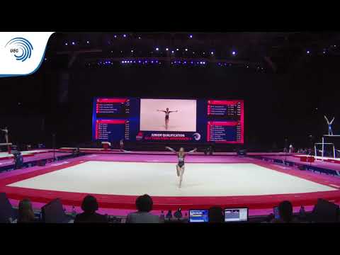 Mathilde BENTSEN (DEN) - 2018 Artistic Gymnastics Europeans, junior qualification floor