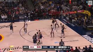 Jokić starts his post up on Adebayo from the three point line and finishes at the rim #shorts