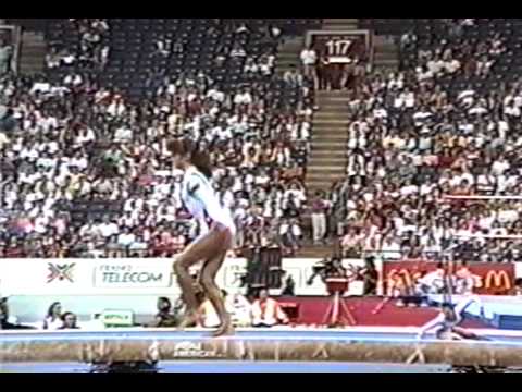 5th T BUL Sylvia Mitova UB - 1991 World Gymnastics Championships 9.762