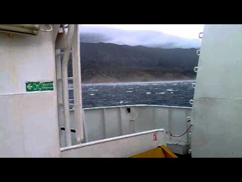 Trajekt Prizna-Žigljen bura 40 čvorova