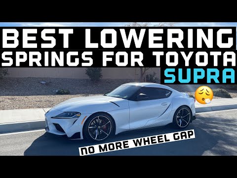 Best lowering springs for Toyota Supra (H&R) + Wheel spacers!