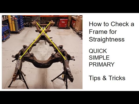 How to Measure a Frame for Straightness and square    SIMPLE - QUICK - EASY  +  DIY Auto Restoration