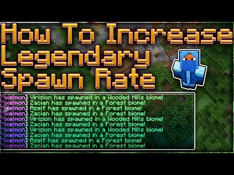 How To INCREASE Legendary Spawn Rate For Pixelmon REFORGED!
