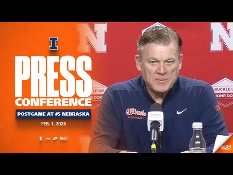 Illinois Men's Basketball | Postgame Press Conference at #5 Nebraska 2/1/26