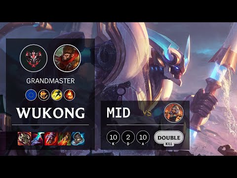 Wukong Mid vs Qiyana - EUW Grandmaster Patch 10.23