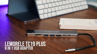 Lemorele 8in1 USB-C adapter - TC19 Plus