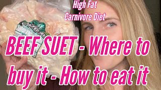 BEEF SUET and a High Fat CARNIVORE DIET - Where to buy it - How to eat it -// Vlogmas Day 11