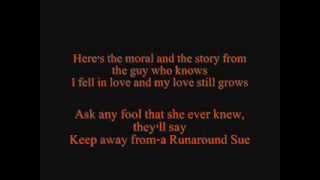 Dion- Runaround Sue Lyrics