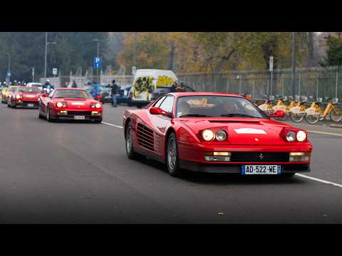 Ferrari Testarossa 40 years anniversary event | 30+ 512TR, F512M and Testarossa!