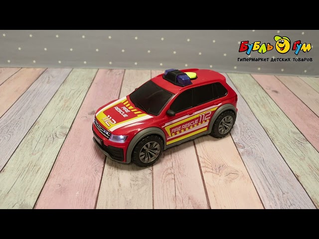 Машина Tiguan R-Line пожарная световые звуковые эффекты 25см  - видео