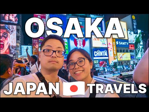 Nightlife in Osaka, Japan🇯🇵-First Time Sightseeing in Osaka at Shinsaibashi-Suji Shopping+Dontonbori