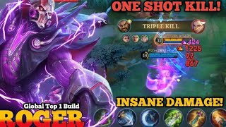 THE UNSTOPPABLE ROGER‼️ Best Roger Build 2026 - One Shot Kill! Roger Jungle Gameplay & Tutorial MLBB