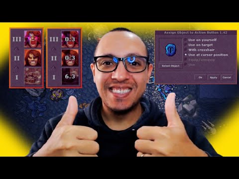 TIBIA - NEW FEATURE TO COMBINE SPELLS AND RUNES WITH MULTI-ACTION BUTTON 😨 - TEASER 4 WINTER UPDA...