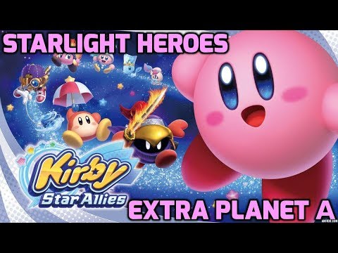 Kirby Star Allies - World 4: Starlight Heroes - Extra Planet α