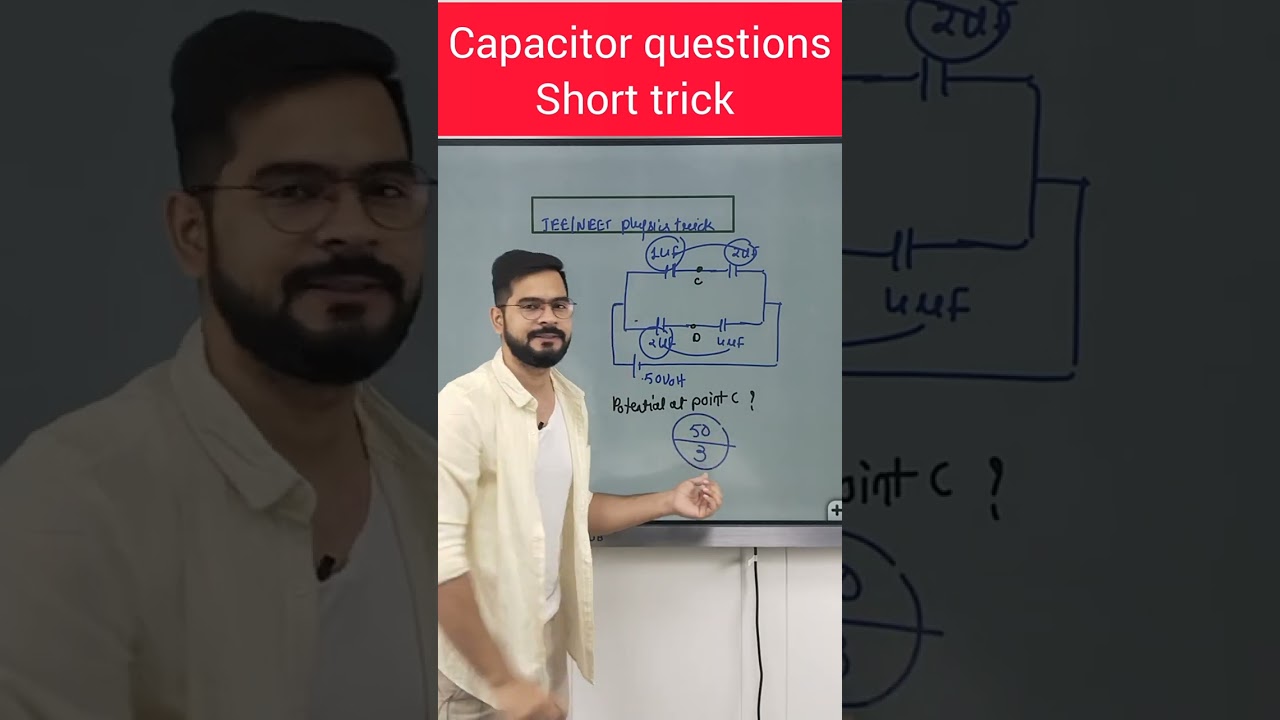 Short trick for capacitor questions | give answer in 5 second #shorts #ssp_sir