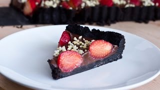 No Bake Strawberry Chocolate Tart Recipe