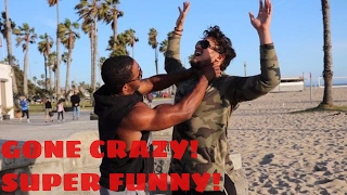 Pantsing People AT SANTA MONICA BECAH!