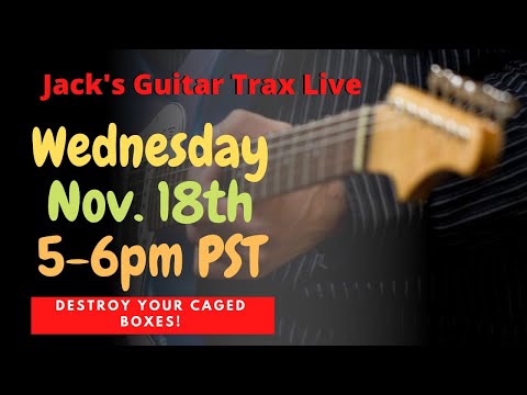 Jack's Guitar Trax Live - Minor Pentatonic scale lesson 2 on Pt 2 11/18/20