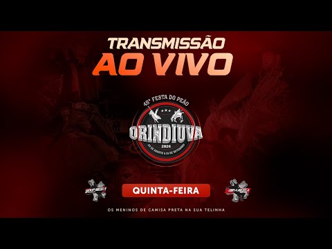 ORINDIÚVA-SP 2025 | QUINTA-FEIRA (AO VIVO)