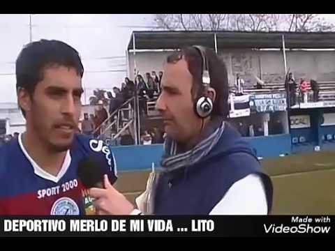 Deportivo Merlo 1 - 0 Argentino M . Gabriel Ferro y Pablo D Azcurra despues del triunfo