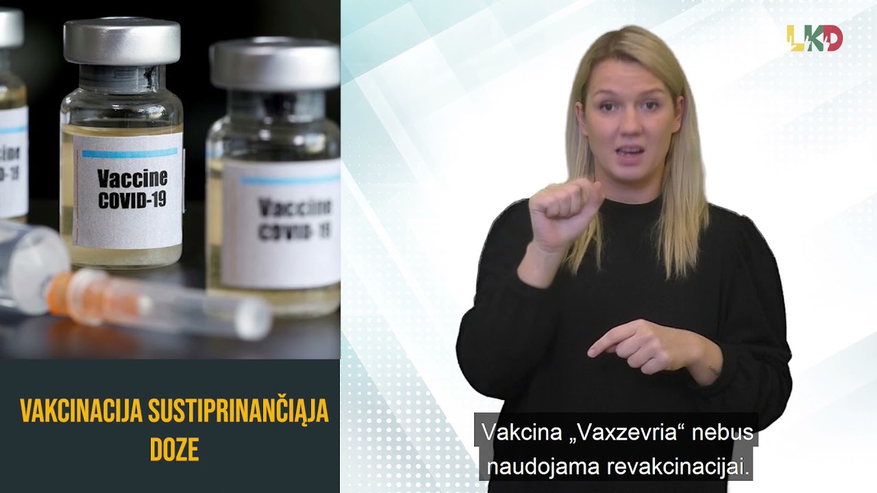 Pradėta vakcinacija sustiprinančiąja doze