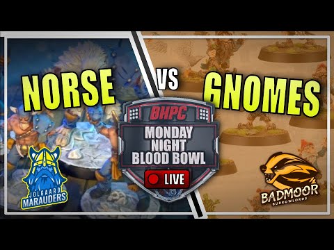 🔴 NORSE vs GNOMES ! LIVE Blood Bowl BONEHEAD CHAMPIONSHIP - Monday Night Blood Bowl!