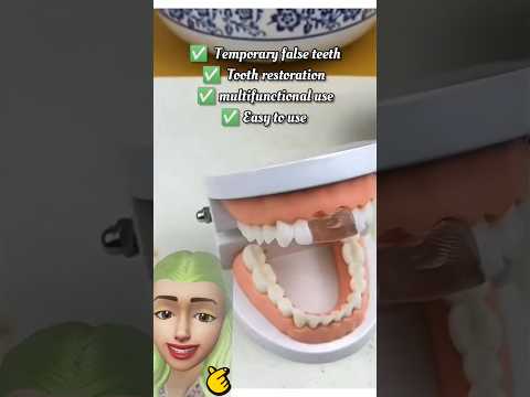 Moldable false teeth ✅ #tipsandhacks