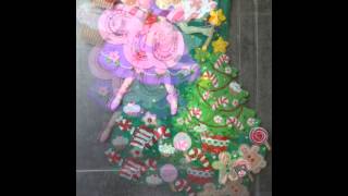 Handmade Santa's Workshop and Sugar Plum Fairy Felt Xhristmas Stockings