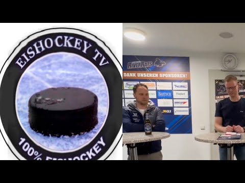 Pressekonferenz I Bayernliga Abstiegsrunde 22/23 ESC River Rats Geretsried - EHC Waldkraiburg