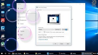 How to Select Bubbles ScreenSaver in Windows 10