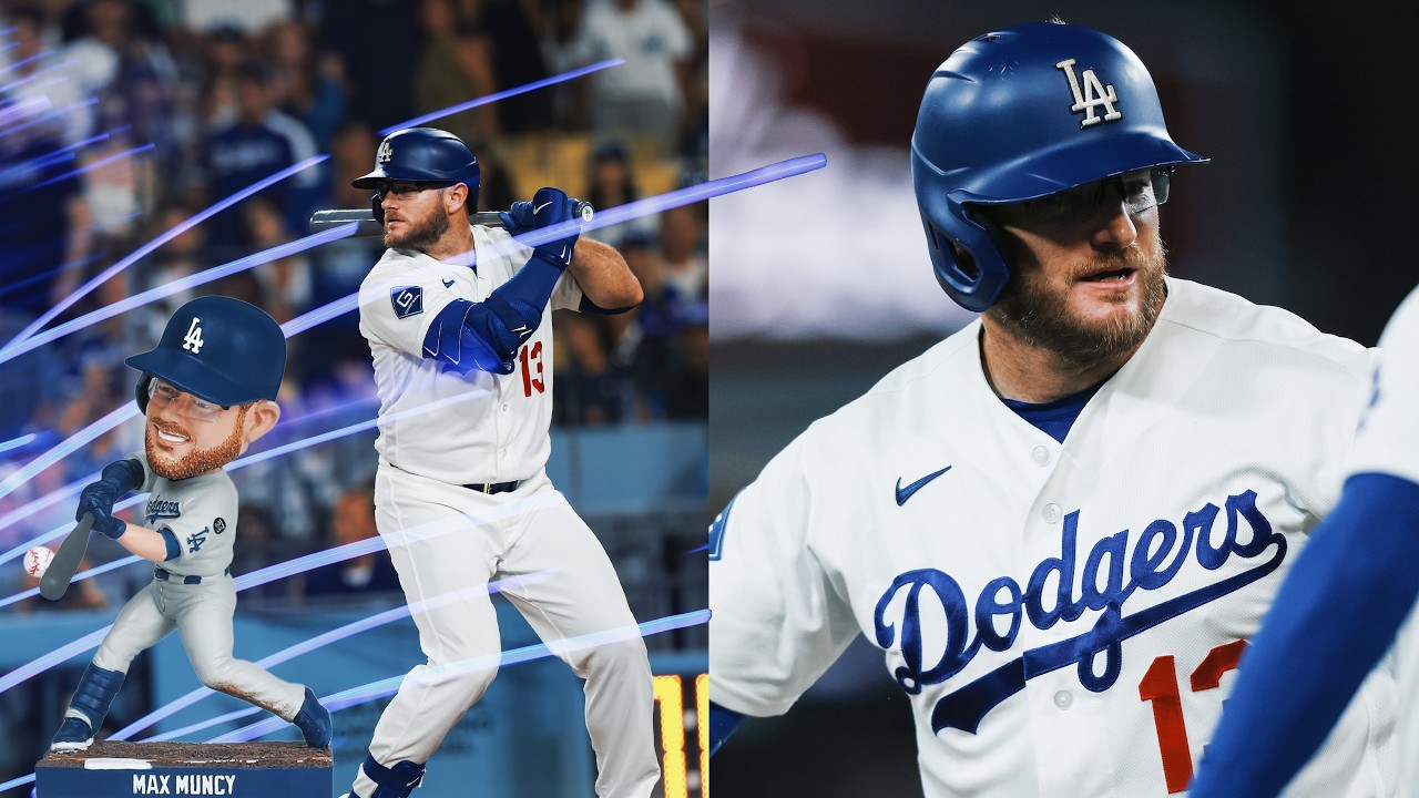 FULL INNING: Max Muncy clears the bases on his bobblehead night to give the Dodgers the lead!