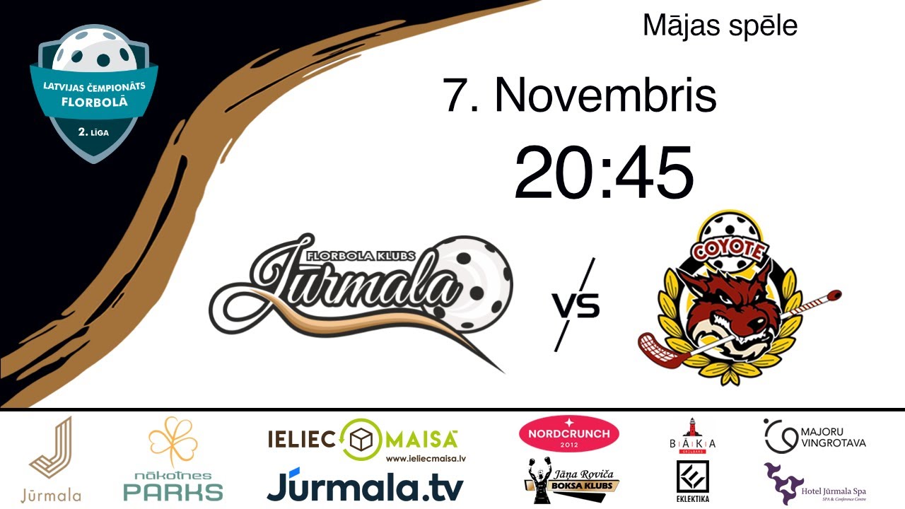Florbola Klubu Cīņa FK Jūrmalas VS SK Coyote