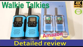 Review and test of the Amazon Walkie Talkies , 22 Channel 2 Way Radio 3 Mile Long Range