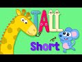 Tall And Short Song For Kindergarten Kids Nursery Rhymes With Monster ABC