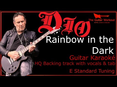 Dio - Rainbow in the Dark (HQ Backing Track with vocals & tab)