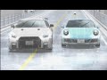 MF GHOST 2nd Season Shun Aiba Overtakes Jackson Taylor Nissan GTR Vs Porsche 911 Carrera GTS