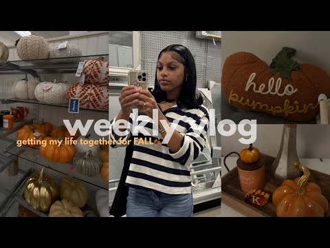 WEEKLY VLOG 🍂 | Getting My Life Together For Fall  + Decorating + Solo Dates + Seasonal Depression