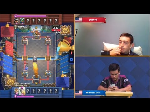 Jmonte vs TrainerLuis™  - 2017 Clash Royale Crown Championship NA [Week One] [HD]