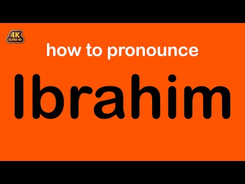 how to pronounce Ibrahim correctly