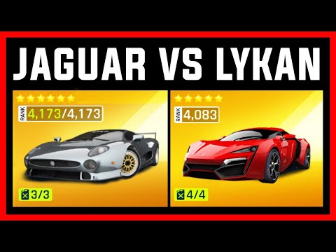 Asphalt 9 Jaguar XJ220S TWR vs Lykan Hypersport