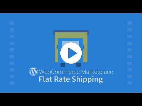 WordPress WooCommerce Marketplace Flat Rate Shipping Plugin