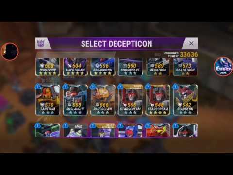 Transformers Earth Wars: 4☆ Starscream 40 Cap Unlock Review