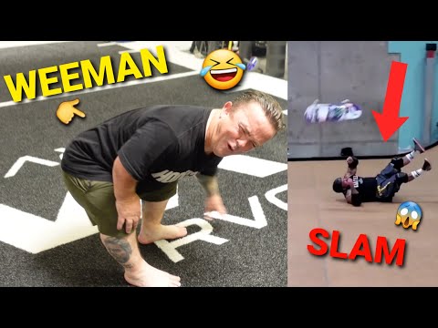 WEE MAN From "JACKA$$" REACTS TO MY (SLAM) ON TONY HAWKS VERT RAMP - HILARIOUS!