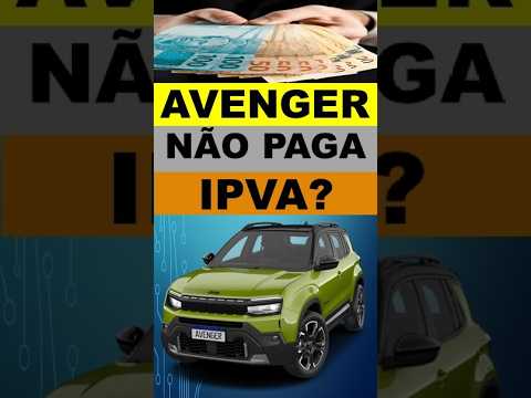 Jeep Avenger não paga IPVA?