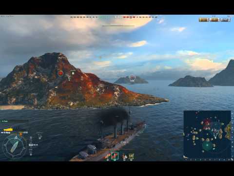 Myogi Tier 4 Vs Fuso Tier 6! World of Warships